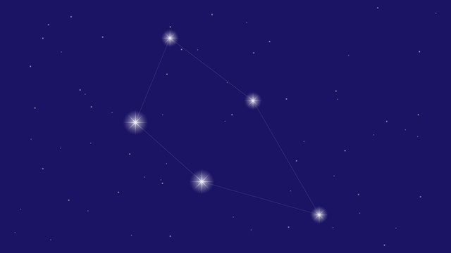 Cepheus constellation vector design