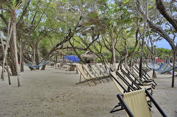 Sandy Beach at Isla Roatan, Honduras