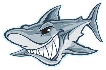 Great white shark cartoon