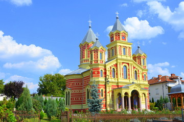 Fototapeta na wymiar Typical urban landscape in the village Craiova, Romania's 6th largest city and capital of Dolj County