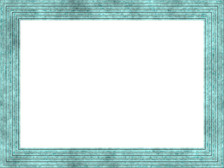 retro picture frame with white background with Free Space for Text / Pictures isolated