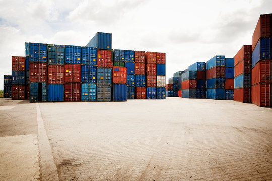 Stack of cargo containers 