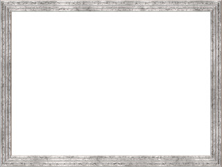 retro picture frame with white background with Free Space for Text / Pictures isolated