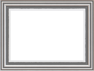 retro picture frame with white background with Free Space for Text / Pictures isolated