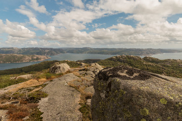 Ausblick auf die Nordsee vom der Insel Hydra aus