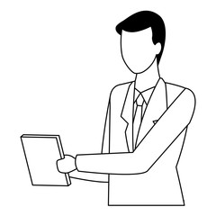 business documents businessman black and white