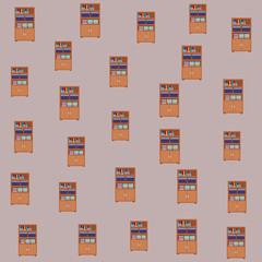 Bookshelf furniture decoration background