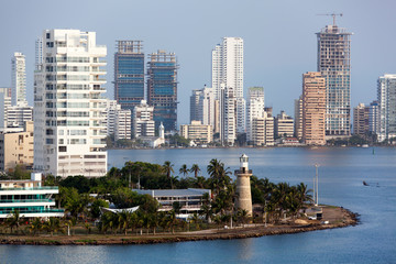 Obraz premium Lighthouse in Colombia's Cartagena