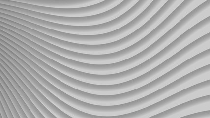 Abstract background of gradient curves in gray colors