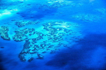 Fototapeta na wymiar Great barrier reef, aerial view 2