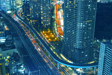 【東京の夜景】世界貿易センタービル展望台から見える大門・浜松町
