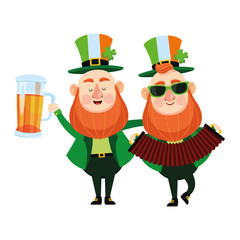 St patricks day elves cartoons