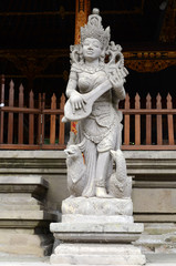 Traditional sculpture art in temples in Bali