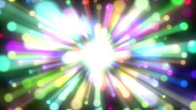 Colorful Pulsing Circle Burst Abstract VJ Motion Background Loop