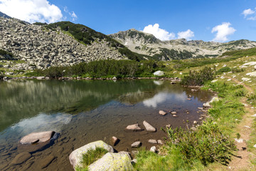 Summer landscape with small Lake, Pirin Mountain, Bulgaria