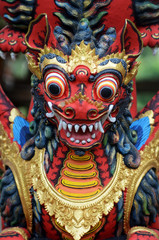 Traditional Balinese statue of Barong in Bali