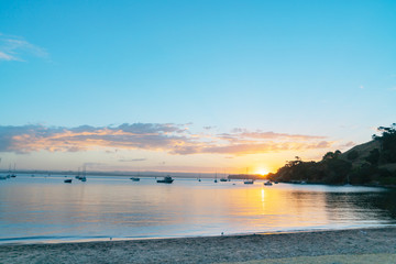 Sun sets over Pilot Bay