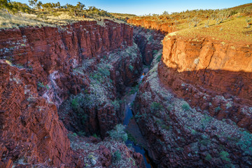 knox lookout at knox gorge in karijini national park, western australia 6