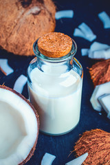 Pflanzenmilch aus Kokosnuss