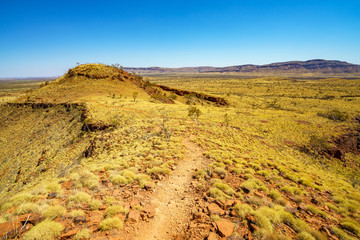 hiking on mount bruce in karijini national park, western australia 12