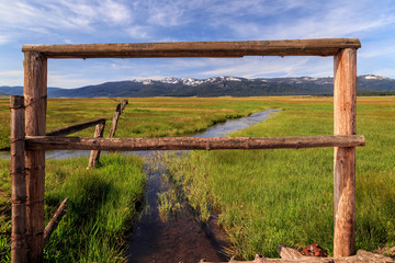 Creek Through The Fence