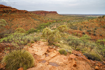 hiking in kings canyon in watarrka national park, northern territory, australia 8