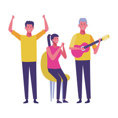 young people cartoon