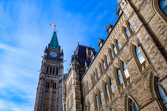 Ottawa CANADA - February 17, 2019: Federal Parliament Building of Canada in Ottawa, North America
