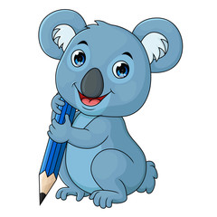 Cartoon koala, Vector art