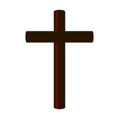 Isolated cross icon. Holy week. Vector illustration design