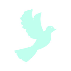 Silhouette of a pigeon. Vector illustration design
