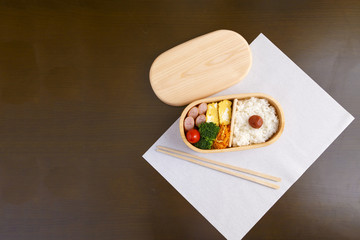 木製弁当箱　弁当　ランチボックス　ヒノキ