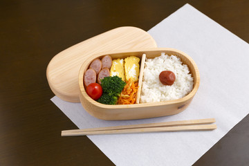 木製弁当箱　弁当　ランチボックス　ヒノキ