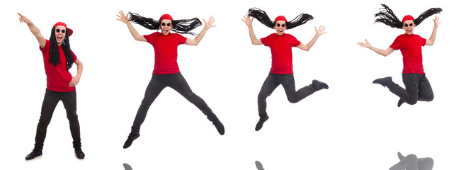 Young man with long dreads 