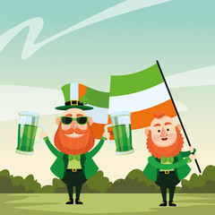 St patricks elves cartoons