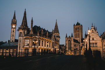 Fototapeta na wymiar The architecture of Ghent