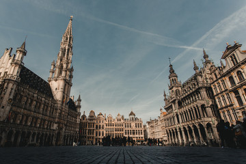 Grand Place from a low angle