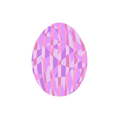 Polygon colored easter egg. Vector illustration design