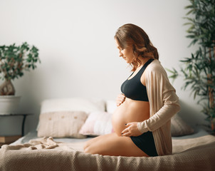 young pregnant woman