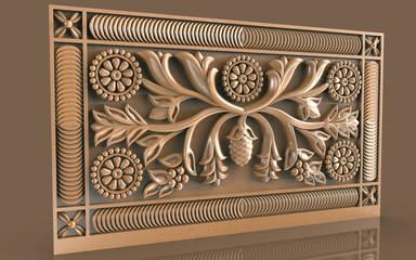 basrelief on the wall