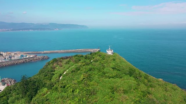 Aerial view of harbour bay