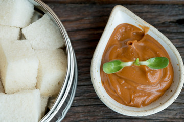 Bread with Thai tea custard delicious