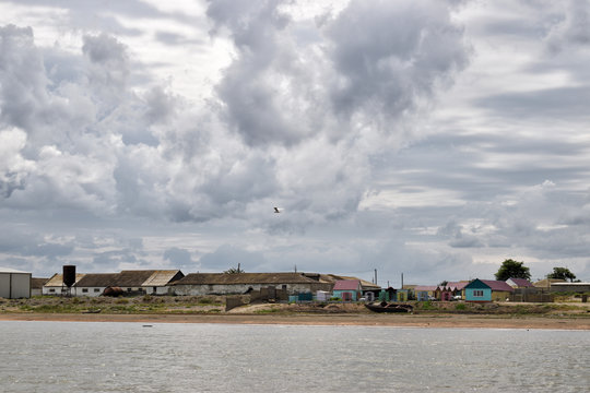 village on the shore