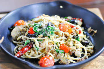 spaghetti or spicy spaghetti