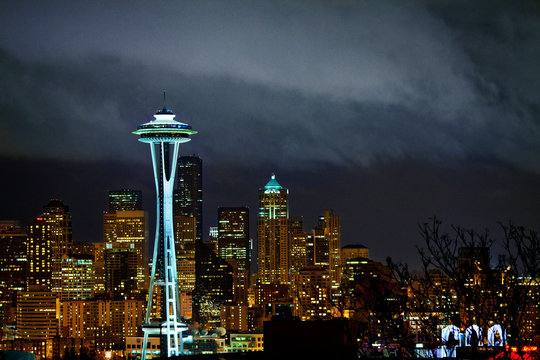 Seattle during night 