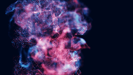 Abstract background with copy space for your text. Liquid paint drops in the water.