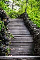 Obraz premium stairs at Watkins Glen State Park in New York