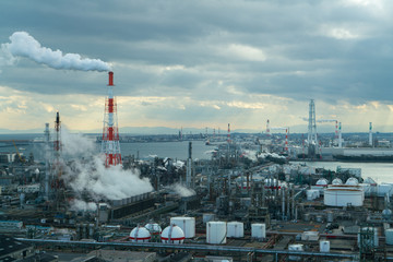 Chemical industrial factory from industry zone.