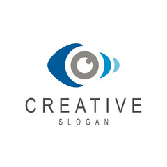 fish eye creative logo design