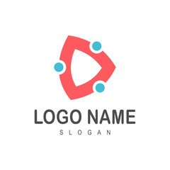 people play logo template